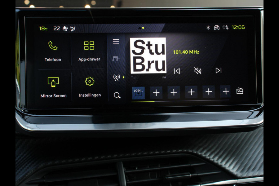 Peugeot 208 1.2 Hybrid 100PK Automaat Allure Navigatie Apple Carplay/Android Auto Airco Camera Parkeer sensoren Cruise Control Led Lichtmetalen Velgen