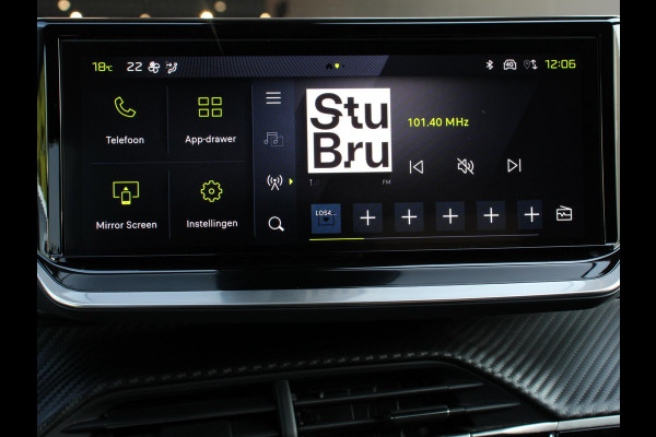 Peugeot 208 1.2 Hybrid 100PK Automaat Allure Navigatie Apple Carplay/Android Auto Airco Camera Parkeer sensoren Cruise Control Led Lichtmetalen Velgen