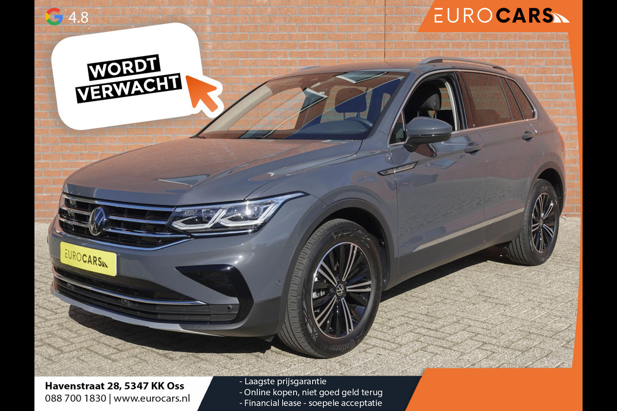 Volkswagen Tiguan 1.5 TSI 150pk DSG Elegance Navigatie Apple Carplay / Android Auto Parkeersensoren Camera Adaptieve Cruise Control Stuur-en stoelverwarming Matrix LED-koplampen Virtual Cockpit Getinte ramen Climate Control ErgoActive stoelen