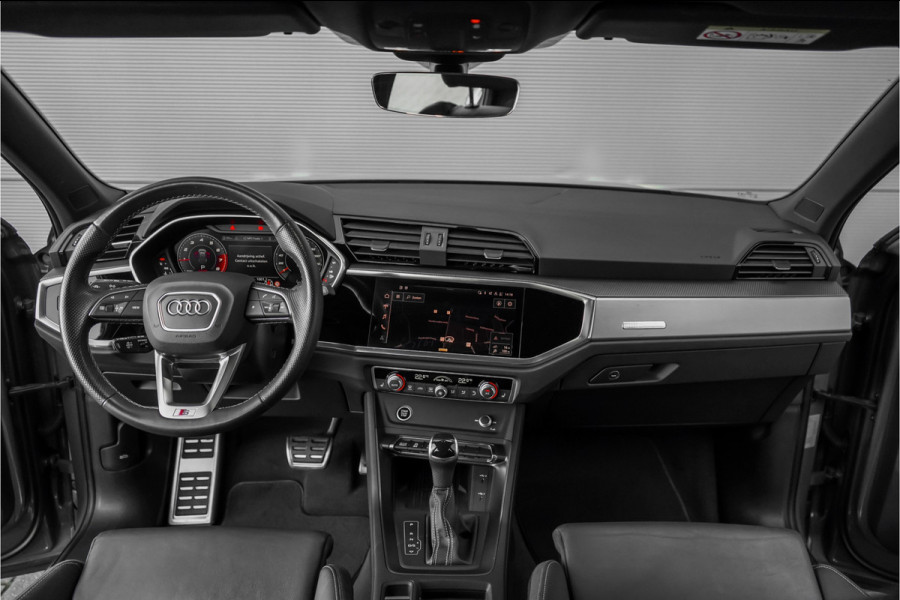 Audi Q3 Sportback 35 TFSI S Edition Zwart Optiek Chronosgrau Leder Camera 20"