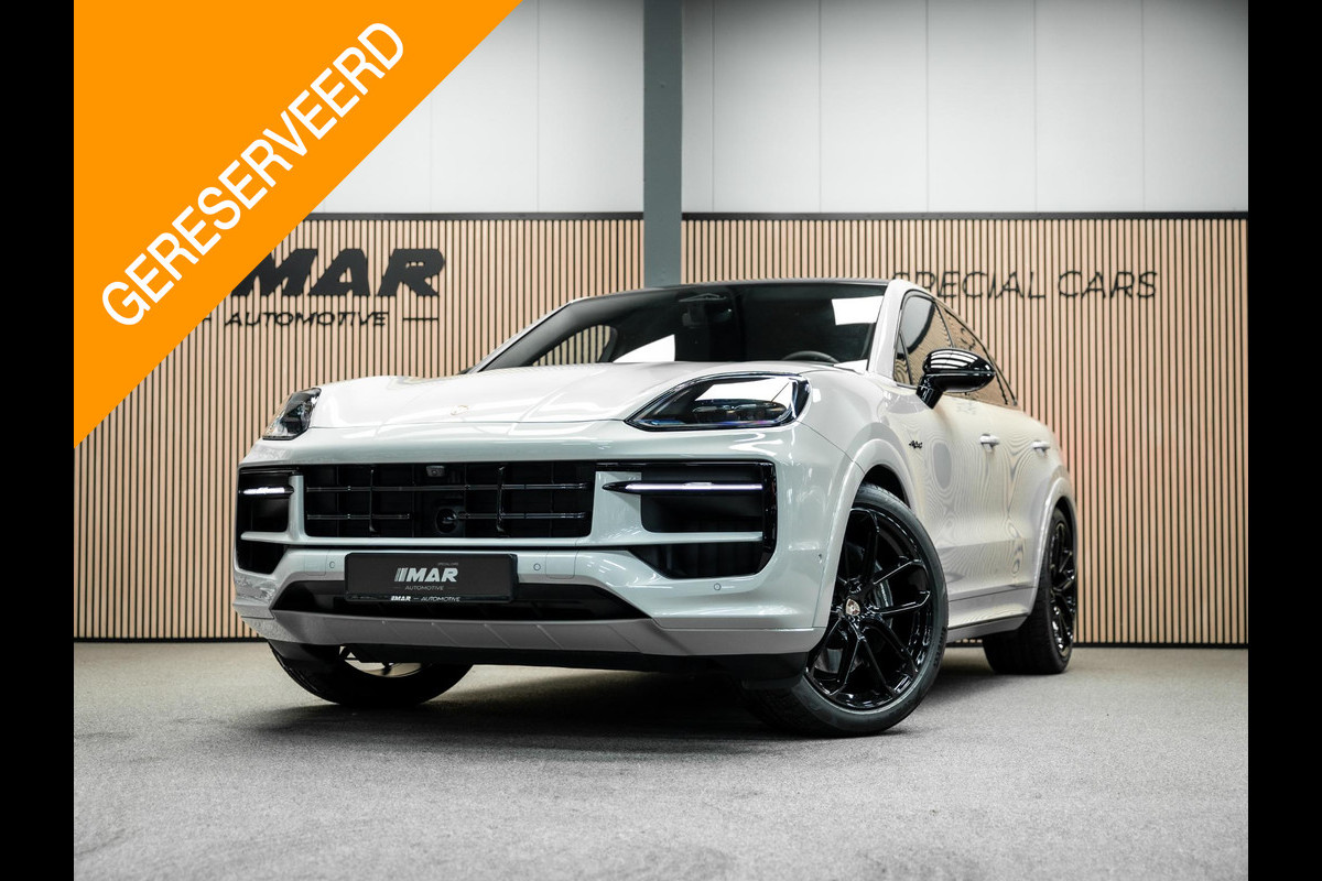 Porsche Cayenne Coupé Cayenne E-hybride Na genoeg nieuwe  Kreid grijze Porsche Cayenne  Hybride voorzien van vele opties!