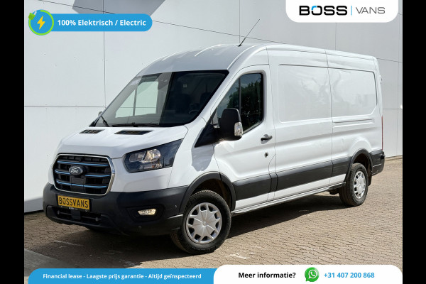 Ford E-Transit 68kWh 184PK L3H2 317km WLTP 94% (SOH) BEV Snelladen Carplay Climate control Camera Parkeersensoren v+a Stoelverwarming
