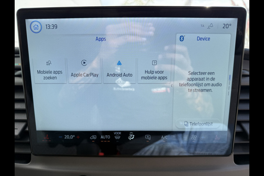 Ford E-Transit 68kWh 184PK L3H2 317km WLTP 94% (SOH) BEV Snelladen Carplay Climate control Camera Parkeersensoren v+a Stoelverwarming