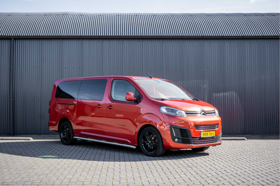 Citroën Jumpy 2.0 BlueHDi 177PK | DC 5-Zits | Marge | Automaat | Camera | Carplay | Cruise | PDC | Zijschuifdeur L+R | Climatronic | Trekhaak