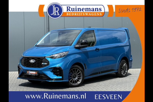Ford E-Transit Custom MS-RT 285 PK FULL ELECTRIC SPORT / L1H1 / DIGITAL AQUA BLUE METALLIC / REAR VIEUW / B&O SOUND SYSTEM / 19 INCH / LED / CAMERA