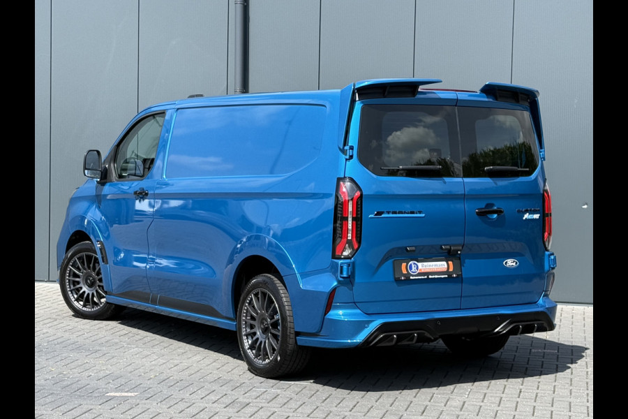 Ford E-Transit Custom MS-RT 285 PK FULL ELECTRIC SPORT / L1H1 / DIGITAL AQUA BLUE METALLIC / REAR VIEUW / B&O SOUND SYSTEM / 19 INCH / LED / CAMERA