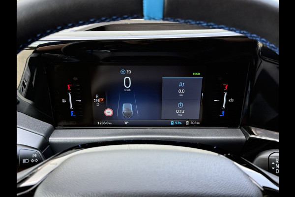 Ford E-Transit Custom MS-RT 285 PK FULL ELECTRIC SPORT / L1H1 / DIGITAL AQUA BLUE METALLIC / REAR VIEUW / B&O SOUND SYSTEM / 19 INCH / LED / CAMERA