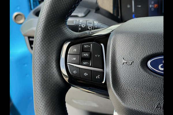 Ford E-Transit Custom MS-RT 285 PK FULL ELECTRIC SPORT / L1H1 / DIGITAL AQUA BLUE METALLIC / REAR VIEUW / B&O SOUND SYSTEM / 19 INCH / LED / CAMERA