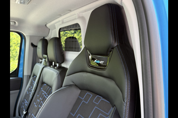Ford E-Transit Custom MS-RT 285 PK FULL ELECTRIC SPORT / L1H1 / DIGITAL AQUA BLUE METALLIC / REAR VIEUW / B&O SOUND SYSTEM / 19 INCH / LED / CAMERA