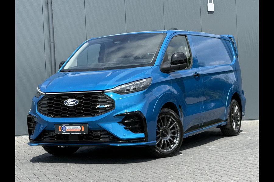 Ford E-Transit Custom MS-RT 285 PK FULL ELECTRIC SPORT / L1H1 / DIGITAL AQUA BLUE METALLIC / REAR VIEUW / B&O SOUND SYSTEM / 19 INCH / LED / CAMERA