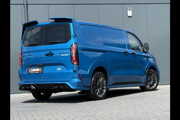 Ford E-Transit Custom MS-RT 285 PK FULL ELECTRIC SPORT / L1H1 / DIGITAL AQUA BLUE METALLIC / REAR VIEUW / B&O SOUND SYSTEM / 19 INCH / LED / CAMERA