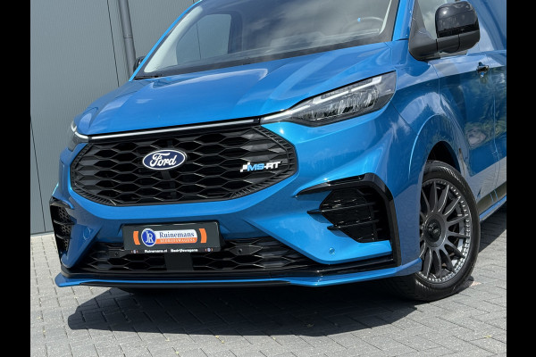 Ford E-Transit Custom MS-RT 285 PK FULL ELECTRIC SPORT / L1H1 / DIGITAL AQUA BLUE METALLIC / REAR VIEUW / B&O SOUND SYSTEM / 19 INCH / LED / CAMERA