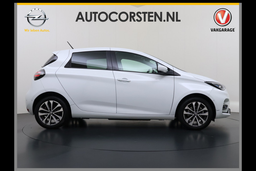 Renault ZOE 52kWh SOH 90% Eigen Accu Warmtepomp Navi Camera Stoel+Stuurverwarming Apple Carplay/Android Auto Bluetooth Ecc Pdc R135 Intens Cruise Control Led Lmv Isofix Lane Assist Regen+Lichtsensor Keyless Origineel Nederlandse Auto