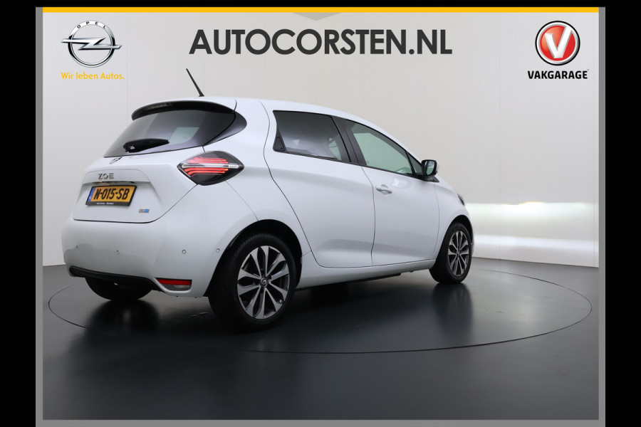 Renault ZOE 52kWh SOH 90% Eigen Accu Warmtepomp Navi Camera Stoel+Stuurverwarming Apple Carplay/Android Auto Bluetooth Ecc Pdc R135 Intens Cruise Control Led Lmv Isofix Lane Assist Regen+Lichtsensor Keyless Origineel Nederlandse Auto