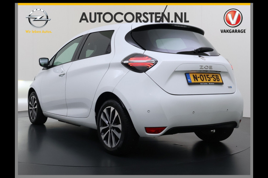 Renault ZOE 52kWh SOH 90% Eigen Accu Warmtepomp Navi Camera Stoel+Stuurverwarming Apple Carplay/Android Auto Bluetooth Ecc Pdc R135 Intens Cruise Control Led Lmv Isofix Lane Assist Regen+Lichtsensor Keyless Origineel Nederlandse Auto