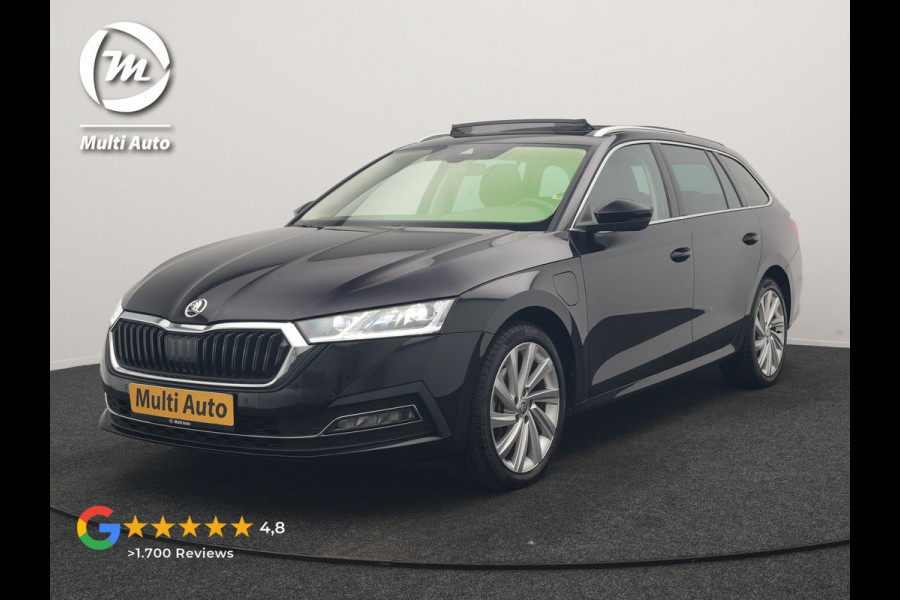 Škoda Octavia Combi 1.4 TSI iV PHEV Business Edition 204pk Dealer O.H. | Panodak | Adaptive Cruise | Voorstoelen Verwarmd | Crystal LED | Keyless | Apple Carplay | Sfeerverlichting | Navigatie | DAB | Plug In Hybrid |
