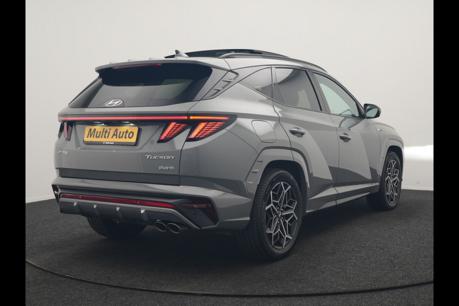 Hyundai Tucson 1.6 T-GDI PHEV N Line Sky 4WD 265pk Dealer O.H. | Panodak | Adaptive Cruise | 360 Camera | Krell Audio | Alcantara Sportstoelen Ventilatie & Verwarmd | Keyless | BLIS | Stuur Verwarmd | Apple Carplay | Navigatie | DAB | Plug In Hybrid |