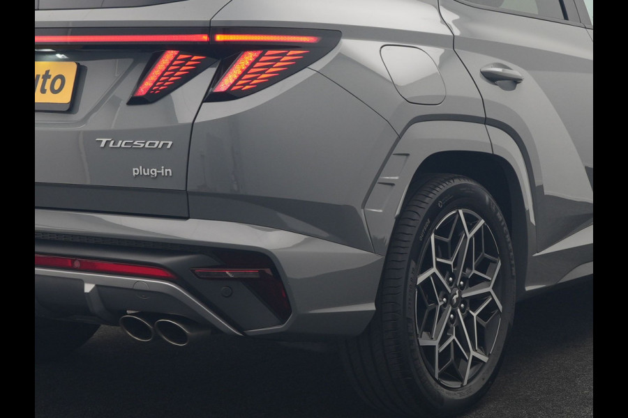 Hyundai Tucson 1.6 T-GDI PHEV N Line Sky 4WD 265pk Dealer O.H. | Panodak | Adaptive Cruise | 360 Camera | Krell Audio | Alcantara Sportstoelen Ventilatie & Verwarmd | Keyless | BLIS | Stuur Verwarmd | Apple Carplay | Navigatie | DAB | Plug In Hybrid |