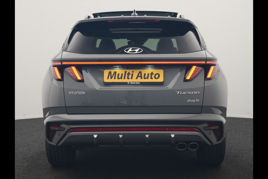 Hyundai Tucson 1.6 T-GDI PHEV N Line Sky 4WD 265pk Dealer O.H. | Panodak | Adaptive Cruise | 360 Camera | Krell Audio | Alcantara Sportstoelen Ventilatie & Verwarmd | Keyless | BLIS | Stuur Verwarmd | Apple Carplay | Navigatie | DAB | Plug In Hybrid |