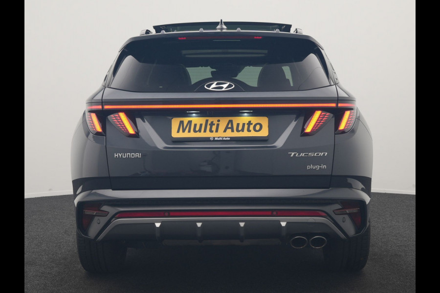 Hyundai Tucson 1.6 T-GDI PHEV N Line Sky 4WD 265pk Dealer O.H. | Panodak | Adaptive Cruise | 360 Camera | Krell Audio | Alcantara Sportstoelen Memory & Ventilatie | Stoelen & Stuur Verwarmd | Blis | Keyless | Navigatie | DAB | Plug In Hybrid |
