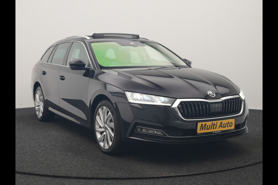 Škoda Octavia Combi 1.4 TSI iV PHEV Business Edition 204pk Dealer O.H. | Panodak | Adaptive Cruise | Voorstoelen Verwarmd | Crystal LED | Keyless | Apple Carplay | Sfeerverlichting | Navigatie | DAB | Plug In Hybrid |
