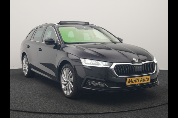 Škoda Octavia Combi 1.4 TSI iV PHEV Business Edition 204pk Dealer O.H. | Panodak | Adaptive Cruise | Voorstoelen Verwarmd | Crystal LED | Keyless | Apple Carplay | Sfeerverlichting | Navigatie | DAB | Plug In Hybrid |