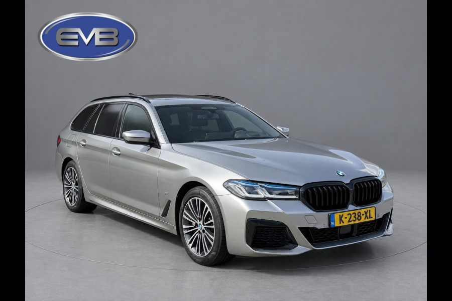 BMW 5 Serie Touring 530e M sport PLUS, panoramadak, electr trekhaak, lazer, VOL OPTIES! 1 e eigenaar, Origineel NL auto met nap