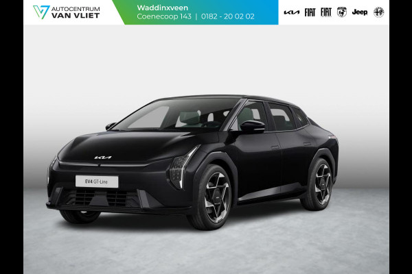 Kia EV4 Fastback GT-Line Business Edition 81.4 kWh | Direct leverbaar! | Panodak | Navi. | Clima. | Adapt. Cruise. | Stoel&Stuur Verwarming | Dodehoekassistentie | GT-Line Vegan Lederen Stoelbekleding