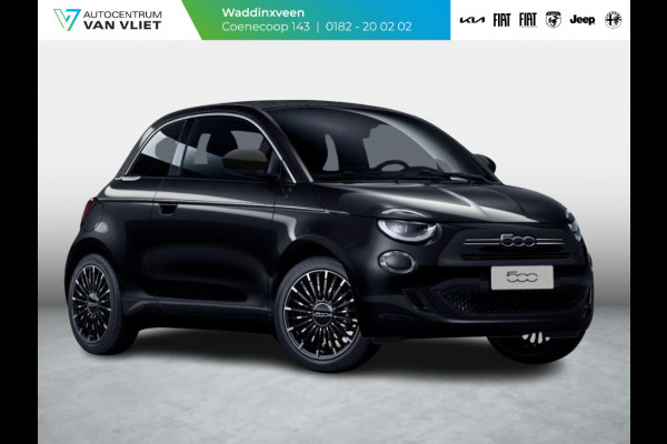 Fiat 500C Hybrid La Prima Cabrio | Clima | LED | PDC | JBL Premium Audio | 17" | Camera | Canneloni Ivory/Piombo interieur