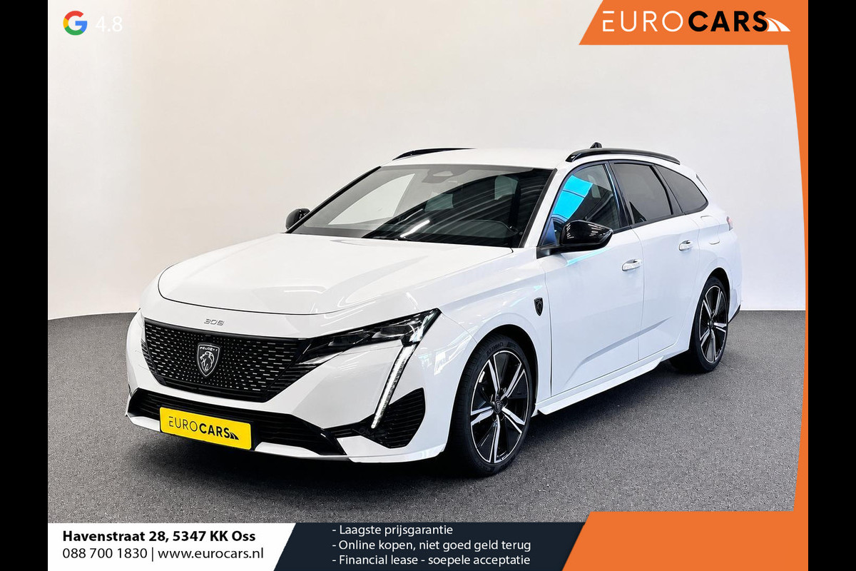 Peugeot 308 SW 1.6 Plug-in Hybrid 225 GT Navigatie Apple Carplay/Android Auto Camera Parkeersensoren Adaptive Cruise Control Stoelverwarming FULL LED Climate Control Virtual Cockpit Lichtmetalen velgen