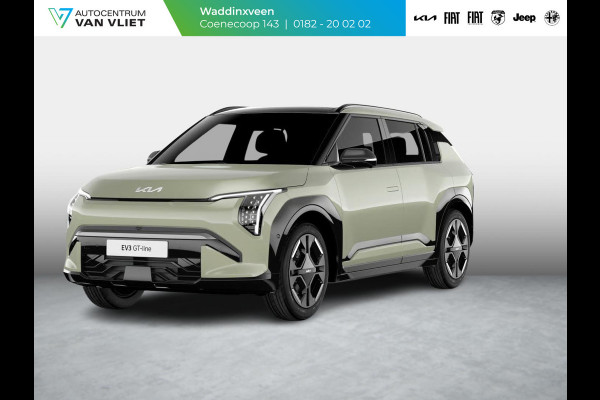 Kia EV3 GT-PlusLine 81.4 kWh | Schuif/kanteldak | Stoel&Stuur Verw. | Camera | Adapt. Cruise | HUD | 19" | Keyless