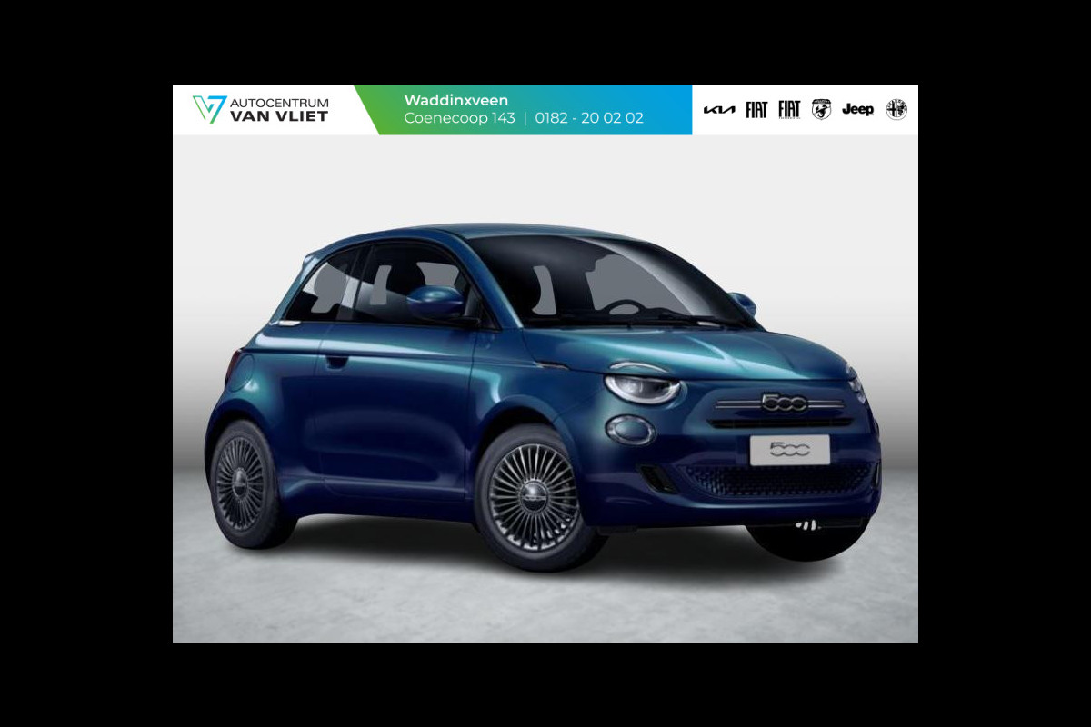 Fiat 500 Hybrid Torino Launch Edition | Uit voorraad leverbaar | Clima | Carplay | PDC | Priv Glass | Ocean Green