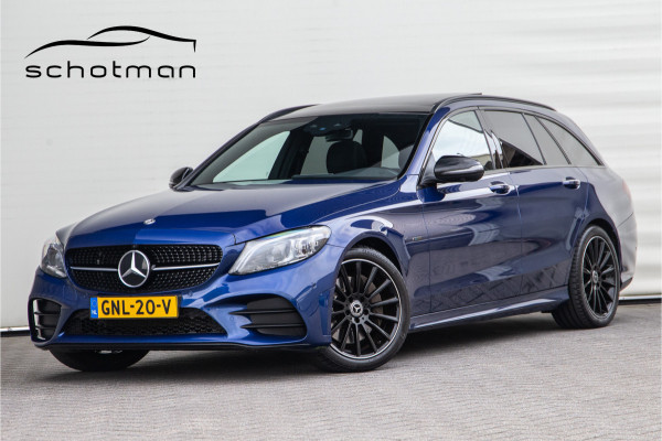 Mercedes-Benz C-Klasse Estate 300 e AMG Premium, Nightpack, Panorama, Burmester, Luchtvering, Carplay, Digital cockpit, Facelift 2020