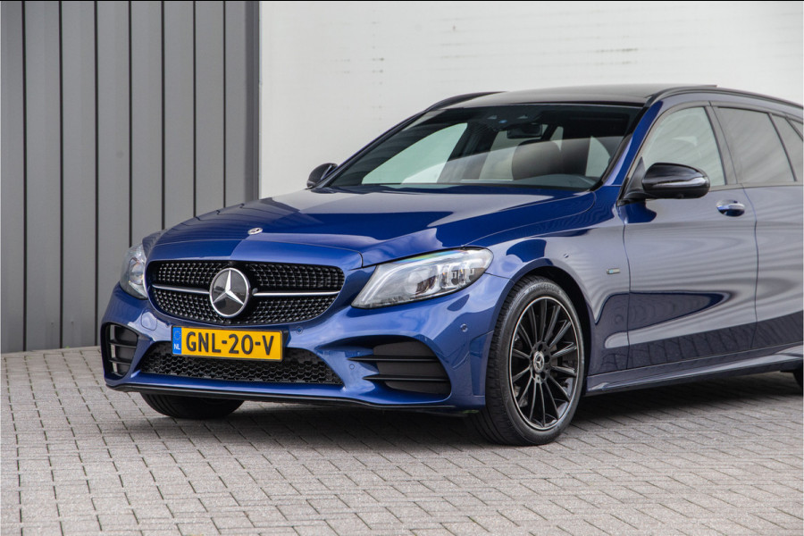 Mercedes-Benz C-Klasse Estate 300 e AMG Premium, Nightpack, Panorama, Burmester, Luchtvering, Carplay, Digital cockpit, Facelift 2020
