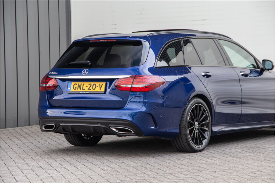 Mercedes-Benz C-Klasse Estate 300 e AMG Premium, Nightpack, Panorama, Burmester, Luchtvering, Carplay, Digital cockpit, Facelift 2020