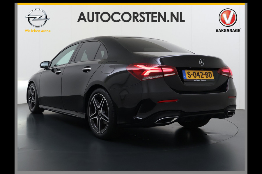 Mercedes-Benz A-Klasse Sedan 180 Automaat AMG Line Night Premium Stoelverwarming Camera Apple Carplay Android Auto Navi Ecc Keyless-go Pdc Cruise Control Regensensor Privacy Glas Led-High Performance Isofix Bluetooth DAB 1e Eigenaar Origineel Nederlandse Auto