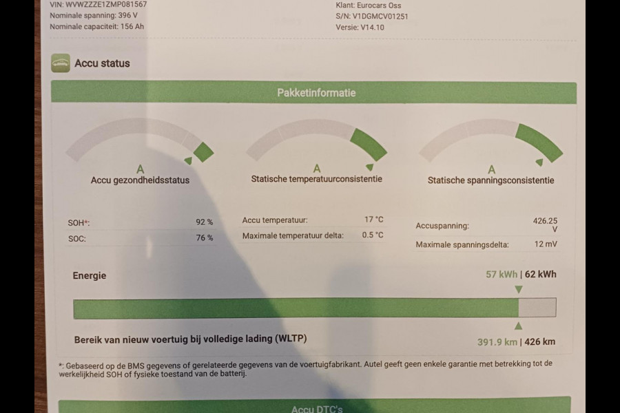 Volkswagen ID.3 Pro 58 kWh SOH 92% Navigatie Apple CarPlay Android Auto Parkeerhulp Adaptive Cruise Control Stoel- en stuurverwarming Full Led Climate Control Lichtmetalen velgen