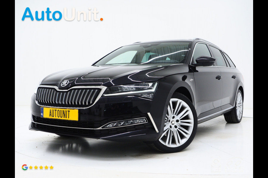Škoda Superb Combi 1.4 TSI iV Laurin & Klement | Panoramadak | Leder | Trekhaak | Massage | 360 | Canton | Memory | Carplay