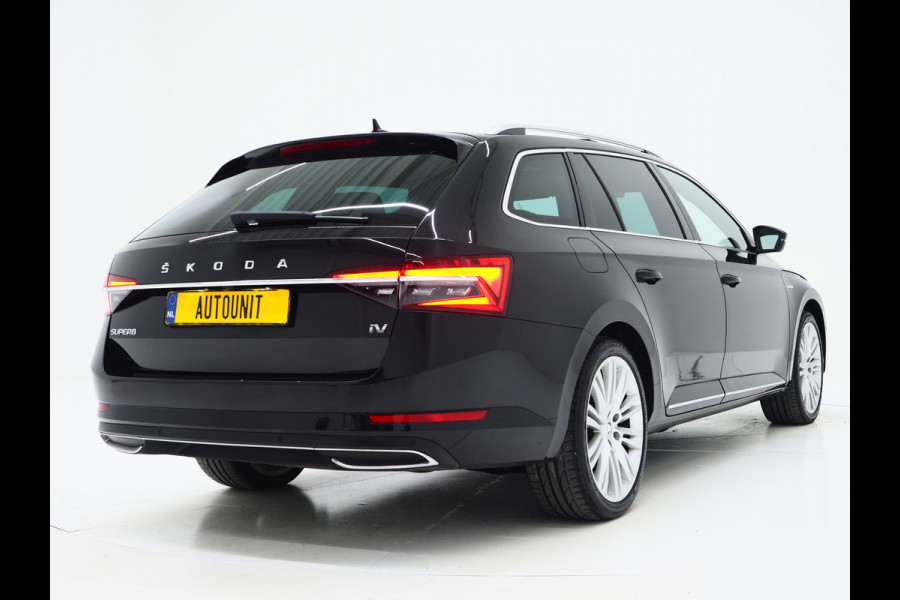 Škoda Superb Combi 1.4 TSI iV Laurin & Klement | Panoramadak | Leder | Trekhaak | Massage | 360 | Canton | Memory | Carplay