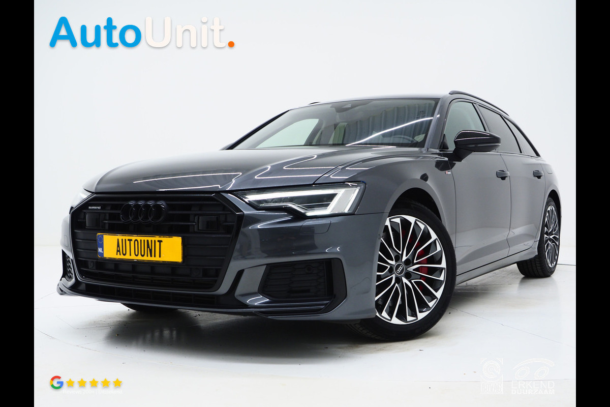Audi A6 Avant 55 TFSI e quattro Competition Full Black | RS Stoelen | B&O Audio | Sfeerlicht | Memory | Camera | Adaptive Cruise