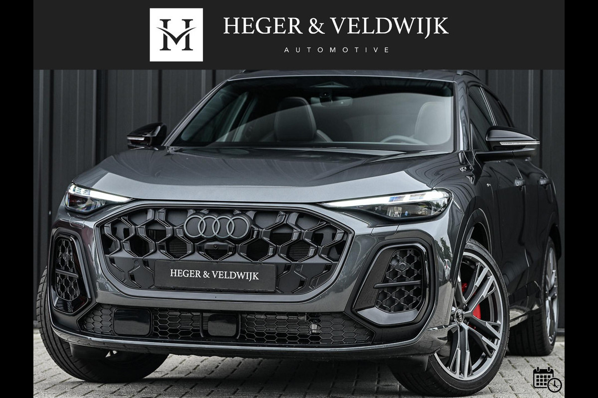 Audi Q5 E-Hybrid quattro 270KW S edition Competition | Wordt Verwacht! | Panoramadak | 5 Jr Garantie | Luchtvering | B&O | 360 Camera | Adaptive Cruise | Memory Seat | Ambiance Interieur | Stoelverwarming V+A | Stuurverwarming | Trekhaak |