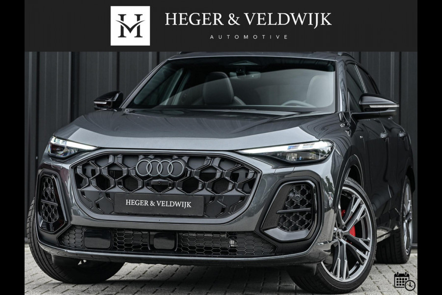 Audi Q5 E-Hybrid quattro 270KW S edition Competition | Wordt Verwacht! | Panoramadak | 5 Jr Garantie | Luchtvering | B&O | 360 Camera | Adaptive Cruise | Memory Seat | Ambiance Interieur | Stoelverwarming V+A | Stuurverwarming | Trekhaak |