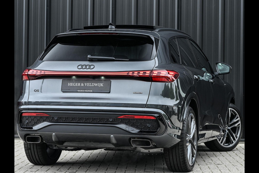 Audi Q5 E-Hybrid quattro 270KW S edition Competition | Wordt Verwacht! | Panoramadak | 5 Jr Garantie | Luchtvering | B&O | 360 Camera | Adaptive Cruise | Memory Seat | Ambiance Interieur | Stoelverwarming V+A | Stuurverwarming | Trekhaak |