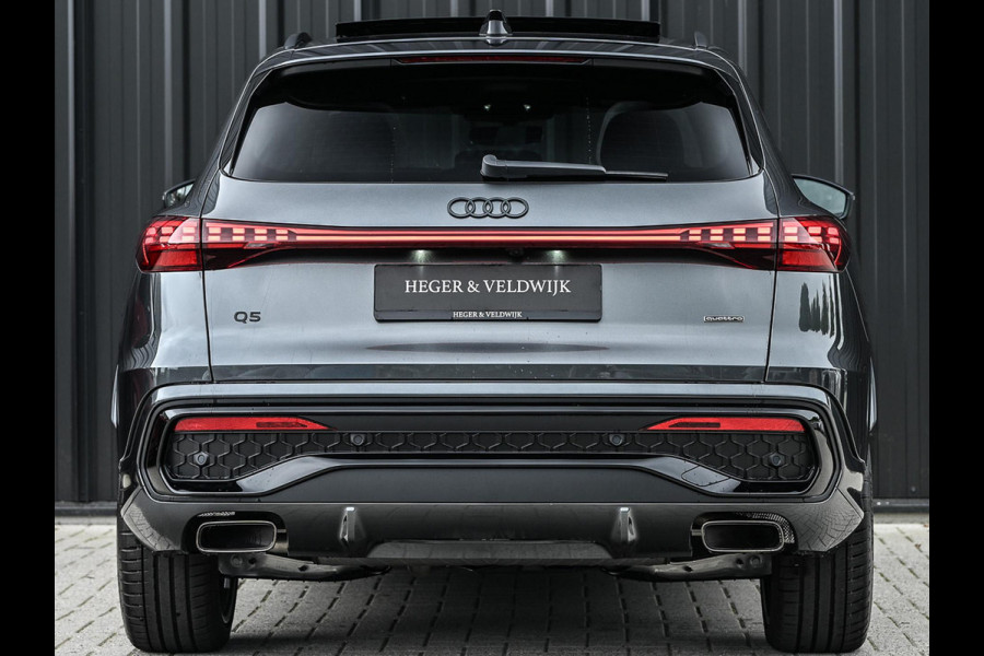 Audi Q5 E-Hybrid quattro 270KW S edition Competition | Wordt Verwacht! | Panoramadak | 5 Jr Garantie | Luchtvering | B&O | 360 Camera | Adaptive Cruise | Memory Seat | Ambiance Interieur | Stoelverwarming V+A | Stuurverwarming | Trekhaak |
