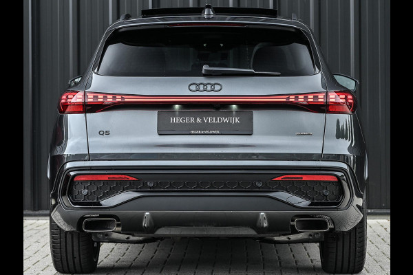 Audi Q5 E-Hybrid quattro 270KW S edition Competition | Wordt Verwacht! | Panoramadak | 5 Jr Garantie | Luchtvering | B&O | 360 Camera | Adaptive Cruise | Memory Seat | Ambiance Interieur | Stoelverwarming V+A | Stuurverwarming | Trekhaak |