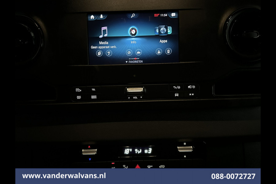 Mercedes-Benz Sprinter 315 CDI 150pk L3H2 Euro6 Airco | 360 graden Camera | Navigatie | Apple Carplay | Cruisecontrol | Chauffeursstoel Android Auto, Stoelverwarming, Parkeersensoren, Bijrijdersbank