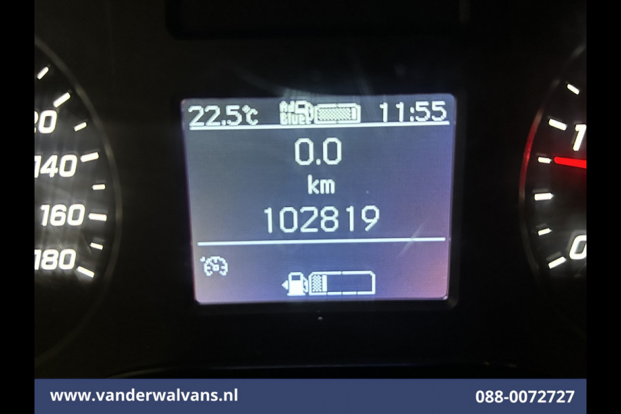 Mercedes-Benz Sprinter 315 CDI 150pk L3H2 Euro6 Airco | 360 graden Camera | Navigatie | Apple Carplay | Cruisecontrol | Chauffeursstoel Android Auto, Stoelverwarming, Parkeersensoren, Bijrijdersbank