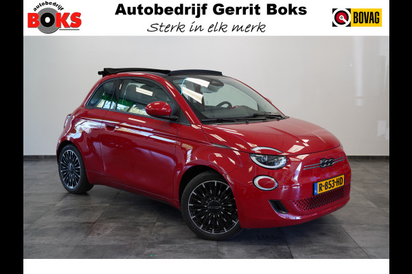 Fiat 500C Icon 42 kWh Cruise/Climate Cabrio ROSSO PASSIONE NAP!