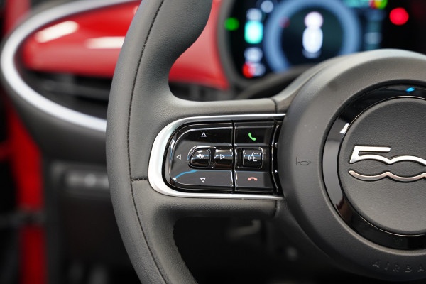 Fiat 500C Icon 42 kWh Cruise/Climate Cabrio ROSSO PASSIONE NAP!