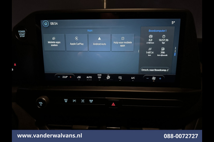 Ford Transit Custom 2.0 TDCI 136pk L2H1 Dubbele Cabine Euro6 Airco | 6-Zits | Camera | Apple Carplay | Cruisecontrol | LED Android Auto, Parkeersensoren, Verwarmde voorruit, Bijrijdersbank, 2800kg trekvermogen